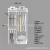 Armario metálico modular 1.1-2.5 m de ancho perchero abierto apartamento pequeño perchas dormitorio columna AA almacenamiento
