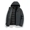 Chaqueta de Trabajo Tres en Uno Desmontable de Dos Piezas a Prueba de Viento Cálida para Otoño e Invierno con LOGOTIPO Estampado y Bordado