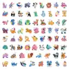 70 adesivos fofos de desenho animado quebra-cabeça animal inglês ilustração graffiti pequenos adesivos copos decorativos lancheira caderno mesa