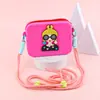 Bolso bandolera para teléfono con pantalla plegable de silicona, monedero de diosa de nuevo estilo con cremallera, bolsa de maquillaje de dibujos animados impermeable portátil
