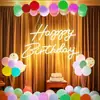 Luz Decorativa Neon de Feliz Aniversário, Alimentada por USB, Brilho Ajustável, 45 * 27cm