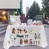 Manteles de Puesto de Mercado de Moda, Telas para Exhibición en Puestos de Mercado, Telas Publicitarias para Puestos de Mercados Nocturnos, Telas Colgantes Decorativas para Puestos de Autocaravanas