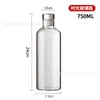 Vaso de Vidrio de Borosilicato Alto con Escala de Tiempo Portátil para Deportes Bebida Jugo Café Té Cold Brew Vaso de Agua Bebida