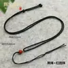 Cuerda Fina para Collar Colgante Cuerda de Colgante Multicolor Cuerda de Colgante Ajustable Hilo de Jade Cuentas de Jade y Oro Cuentas Rojas Cuenta Superior Joyería Cuerda para Colgar Diseño Simple