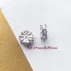 6 Espaçadores Circulares de Liga com Padrão de Floco de Neve Incrustados com Zircônia, Pulseira de Cristal Ágata DIY Atacado