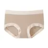 Calcinhas Lisas para Mulheres de Comércio Exterior Transfronteiriço, Finas e Respiráveis, Sexy, Forro 100% Algodão, Calcinhas Femininas Plus Size Atacado