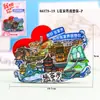 Pegatinas de madera para refrigerador de Zhangjiajie, recuerdos turísticos, lugar escénico de Guochao Wenchuang, pegatinas magnéticas para refrigerador de la ciudad, venta al por mayor