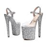 Sandalias de Tacón Alto de 20 cm para Mujer, Verano 2026, Comercio Exterior, Transfronterizo, Tallas Grandes 40-43, Zapatos de Mujer con Plataforma Impermeable