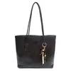 Nova Bolsa de Mão Elegante de Grande Capacidade em Cor Sólida, Bolsa de Ombro Elegante e Versátil para Mulheres, Bolsa Tote para o Dia a Dia