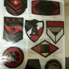 Insígnias de tecido bordadas à máquina para equipamentos, patches decorativos para estojos, marcações em equipamentos de proteção esportiva, itens personalizados da moda ko199