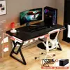 Escritorio Habitación Mesa E-sports Mesa de Estudio Escritura Mesa de Computadora con Orificio para Cables Escritorio Ampliado Mesa Engrosada Reforzada