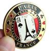 Prensador de tarjetas de regalo Texas Hold'em con chip metálico y protector de tarjetas chapado en oro de 100 g opcional