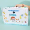 Bolsa de acordeón A4 Nueva de Astronauta Impermeable PP Dibujos Animados Carpeta de Información de Exámenes Linda Bolsa de acordeón para Estudiantes