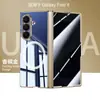 Adecuado para Samsung Zfold8Ultra Funda de Teléfono Móvil, Anillo Magnético, Bisagra de Eje Central, Carcasa Electrochapada y Película Integrada Funda Protectora Fold8