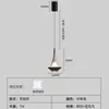Lustre de cabeceira minimalista italiano, novo design criativo de luxo com toque de alta qualidade, controle de voz inteligente, altura ajustável para iluminação de corredor