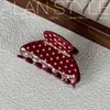 Pinza de garra de acetato estilo coreano Alan, tamaño mediano clásico, para peinados semi-recogidos, accesorio para el cabello tipo pinza de tiburón elegante y exquisito para la parte trasera de la cabeza