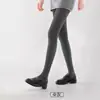 Medias de lunares grises para mujer, pantalones base de otoño e invierno y2k, calcetines exteriores de compresión adelgazantes de otoño e invierno, no se deslizan hacia abajo