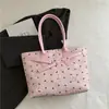 Bolsa Tote de Grande Capacidade para Mulheres 2025 Verão Nova Moda Tendência Bolsa de Mão Casual Simples para Trabalho Bolsa de Ombro
