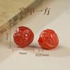 Suministro Directo de Fábrica de Cuentas Cilíndricas de Ágata Roja del Sur Accesorios para Joyería DIY Cuentas de Ágata Roja del Sur Cuentas Redondas para Ensartar Productos Semi-Terminados