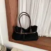Bolso de mano retro de gamuza de nicho para otoño para mujer, nuevo bolso tote de moda 2026, bolso de hombro de gran capacidad para el día a día