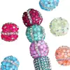 Cadena de Margaritas Coloridas Personalizada con Diamantes y Cuentas con Agujero Recto para Cadena de Teléfono DIY, Llavero, Cadena de Bolso Accesorios al por Mayor