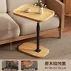 Mesa lateral para sofá para uso doméstico, móvil y ajustable, diseño simple para sala de estar y balcón, mesa de café pequeña de lujo ligero, mesita de noche para dormitorio