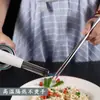Palillos Cuadrados de Acero Inoxidable 316 Vajilla Doméstica Cocina Personalizada Aislados Huecos Familia Coreana Antideslizantes Palillos Plateados