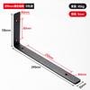 Código de esquina de acero inoxidable engrosado ángulo recto de 90 grados pieza de fijación de mesa y silla conector de muebles refuerzo en forma de L código de esquina negro