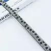 Cuerda de Tira de Vidrio Tubo Redondo de Pedrería Transfronteriza Accesorios para Joyería Accesorios para Ropa Línea de Corbata de Moño Tubo de Pedrería Venta al por Mayor
