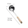 Aço inoxidável espátula 304 conjunto de utensílios de cozinha doméstico cabo de madeira espátula colander cozinha cozinhar espátula conjunto colher de panela quente
