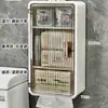 Caixa de Papel Higiênico para Banheiro Suporte sem Furos para Armazenamento de Papel Higiênico Montado na Parede Impermeável Caixa de Lenços para Armazenamento de Absorventes Sanitários