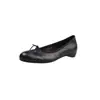 ¡Estilo coreano, artístico y retro! Zapatos planos de punta redonda, adornados con un lazo juguetón, de tacón bajo, colección de principios de otoño 2026, de punta poco profunda, sin cordones para mujer