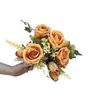 Flores de Rosa Artificiales de Dave para Arreglo de Escenas, Flores Falsas para Paisajismo, Flores Decorativas, Flores Artificiales de Seda de Alta Gama al por Mayor