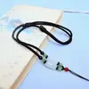 Cordón de collar colgante ajustable al por mayor para jadeíta, obsidiana, ágata, cristal, hecho de cordón de algodón de Mongolia Exterior
