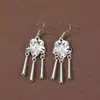 Pendientes de estilo exótico más vendidos, ganchos de oreja clásicos elegantes artísticos vintage, pendientes colgantes de borla de moda huecos versátiles