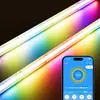 Fábrica de Origem Tira de LED Cob RGBIC Colorida Completa 720 Luzes Por Metro Cob Colorida Completa Alto Brilho 24V Tira de LED Cob RGB