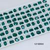 Taladro de uñas Dongzhou de 8 x 6 mm, pequeño cojín K9, taladro de punta inferior, accesorios de joyería para bricolaje, taladro de uñas de ángulo redondo cuadrado largo, súper flash