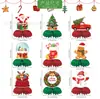 Nuevos artículos para fiestas temáticas de Amazon, decoraciones de panal de abeja de Navidad para mesa, fabricante de decoraciones para fiestas navideñas