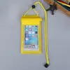 Bolsa impermeable transparente de PVC para pantalla táctil de teléfono móvil al por mayor de fábrica, funda impermeable sellada para teléfono móvil para actividades al aire libre, flotación, natación, buceo
