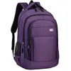 Mochila Casual Masculina 2026 para Viagem de Negócios Transfronteiriça, Grande Capacidade, Estilo Coreano, Tendência, Cor Sólida, Bolsa Simples para Laptop
