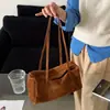 Bolso Tote Suave de Gamuza Perezosa 2026 Nuevo Bolso de Bolos Terciopelo Escarchado Boston Bolso Grande Bolso de Hombro Retro