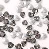 Explosiones mini 3/4/5/6mm amor arte de uñas diamante de fondo puntiagudo cristal diamante corazón melocotón diamante color mágico flash joyería de arte de uñas tridimensional