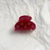 Pinza para el pelo pequeña con pedrería, estilo de lujo ligero de alta gama, pinza de garra de acetato, diseño de nicho, accesorio para el cabello simple y elegante