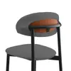 Funda de silla con forma de C de seda de leche, funda a prueba de polvo para taburete de bar giratorio, funda de respaldo, funda elástica universal resistente al aceite para silla de comedor