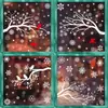 Decoraciones Navideñas Amazon Ciervo Soñador Copo de Nieve Pegatinas Estáticas Colibrí Casa de Nieve Feliz Navidad Pegatinas para Vidrio