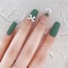 Celebridad de Internet Uñas Pequeñas con Lazo Fragante Joyería de Aleación Estéreo Blanco y Negro Perla Lazo Cinta Adhesiva Accesorios para Uñas