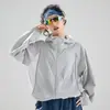 Mesmo estilo de uma certa roupa de proteção solar de seda gelada de banana 2026 novo verão proteção UV para pessoas baixas roupa externa larga masculina