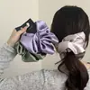 Alta calidad Tamaño Grande Diámetro de 20CM Anillo para Cabello Intestino Grueso Anillo para Cabello Grande de Satén de Seda Alta Elasticidad Cuerda para Cabello Grande para Mujer