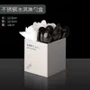 Portavasos de Papel de Acero Inoxidable Comercial, Estante Multifuncional de Almacenamiento para Cafetería, Portavasos, Popotes y Servilletas para Tienda de Té de Leche