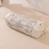 Almohada de algodón-lino y trigo sarraceno transfronteriza para soporte del cuello y ayuda para dormir, uso doméstico para adultos, núcleo de cáscara de trigo sarraceno no colapsable, almohada firme para una persona
